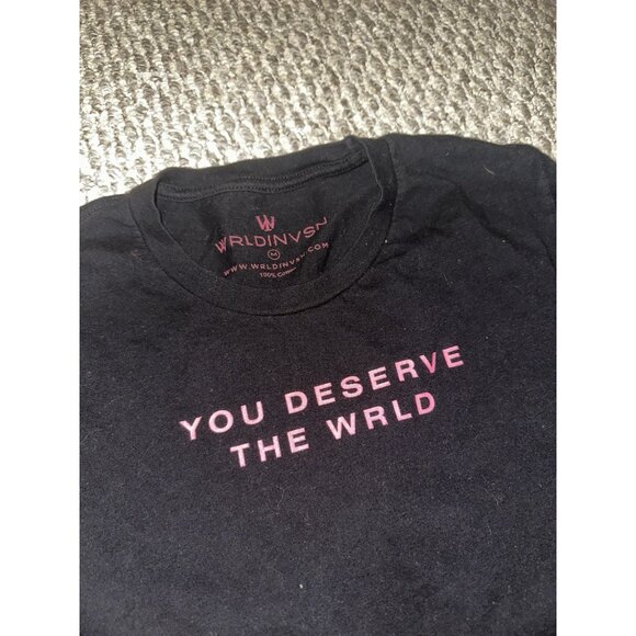 Wrld Invsn T-Shirt Bundle Small & Medium Black Graphic Tees Streetwear - Picture 2 of 4